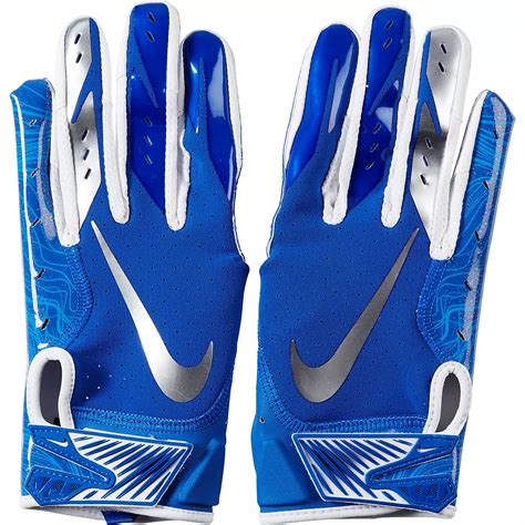 Nike Men's Vapor Jet 5.0 Football Gloves White/Chrome 